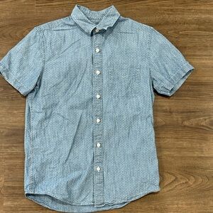 American Eagle Outfitters Light Blue Casual Button Down Shirt